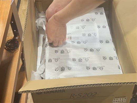 雅马哈R-S202流媒体hifi功放机现场开箱视频
