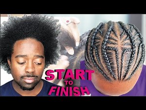 Braids For MEN on Kinky Low Porosity Hair