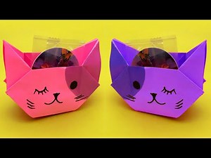 Origami cat box / Paper Tricks