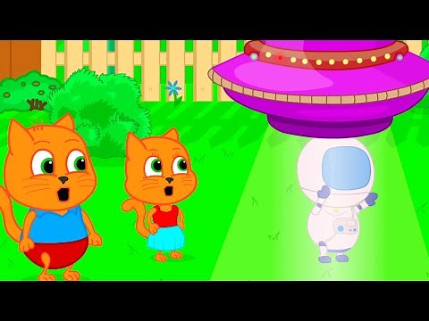 Família de Gatos - Navio Alienígena Desenho Animado em Português Brasil