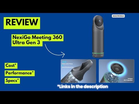 NexiGo Meeting 360 Ultra Gen 3 Review | 8K AI Conference Camera for Large Meeting Rooms