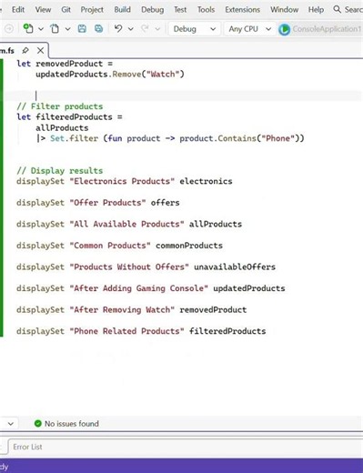 F# Sets