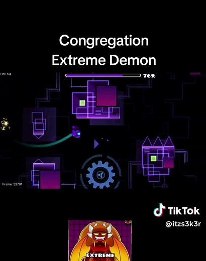 Congregation: An Extreme Demon Challenge in Geometry Dash