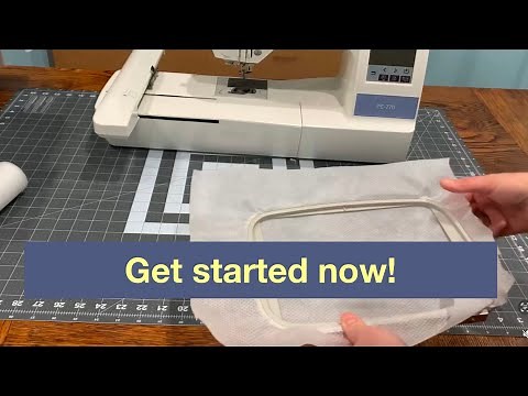 Brother PE770, PE900 Embroidery Machine - Getting Started