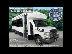 Ford E450 25 Passenger Shuttle Bus wLuxury Features Just 43k Miles