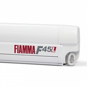 Fiamma F45L 5.0m Wall Mounted Awning Royal Grey - Polar White Case