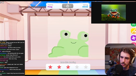 Serious artist versus Roblox art games where perfection collides with playfulness