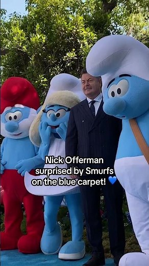 POV: When the Smurfs photobomb you. #SmurfsMovie #NickOfferman