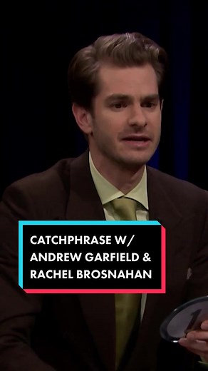 Catchphrase w/ #AndrewGarfield & @Rachel Brosnahan! #FallonFlashback #RachelBrosnahan