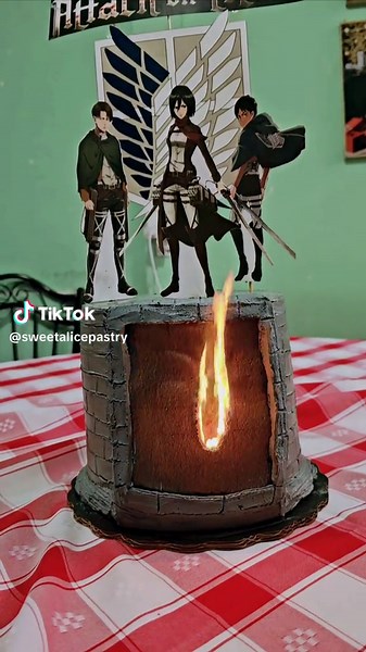 Burning Cake: A Delicious Attack on Titan Treat