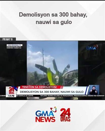 Demolisyon sa 300 bahay, nauwi sa gulo | 24 Oras