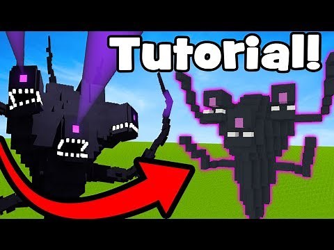 Minecraft Tutorial: How To Make A Wither Storm Statue "Wither Storm House"