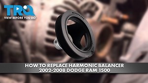 How to Replace Harmonic Balancer 2002-2008 Dodge Ram 1500