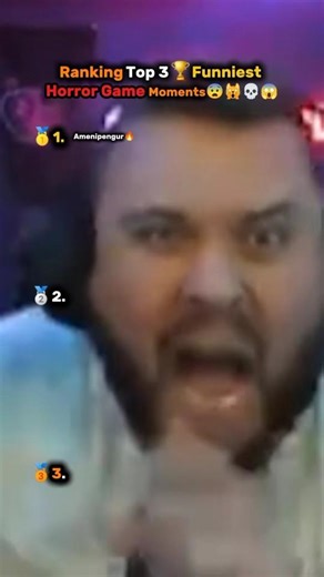 Ranking Top 3 Funniest Horror Game Moments🕺💃🔥😭 #funny #omegle