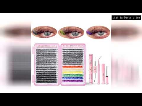 DIY Eyelash Book Lash Cluster Extension Kit, Mix Styles Individual Lash with Bond & Seal, Eyelashes