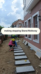 Making stepping Stone ,walkway #landscape #junielandscape #stepping #WalkwayDesign #highlightseveryonefollowers #landscaping | Junie landscape
