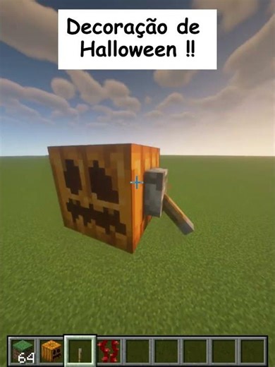 Decoração de Halloween !! #fy #minecraft #minecrafttutorial