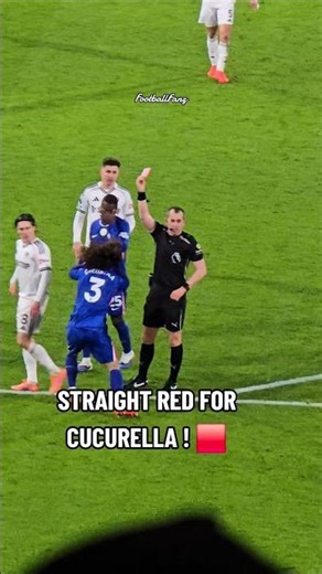 Straight red for Cucurella 🟥 ! #football