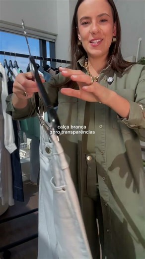 calça branca que nao fica transparente