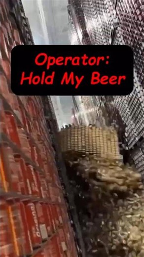 A Forklift Operator’s Worst Nightmare: When Towers of Cans Collapse | Forklift Fails