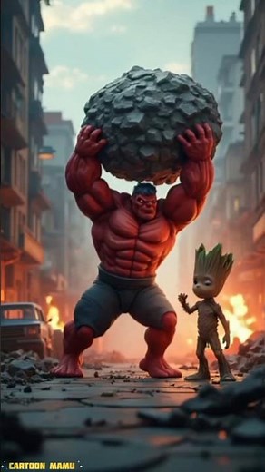 "Red Hulk vs Groot EPIC Battle | Viral 3D Animated Short | Hulk Power Fight"