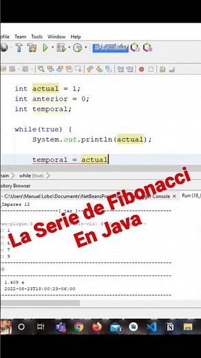 Serie de Fibonacci en Java