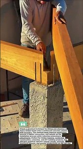 Timber Beam Installation Made Easy Today #Woodworking #Construction #DIY