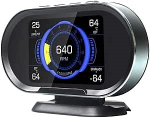2 in 1 OBD2 Scanner Code Reader and Auto HUD Head-Up Display Supports All 10 OBDII Test Modes on All OBDII Compliant Vehicles for A Complete Diagnosis