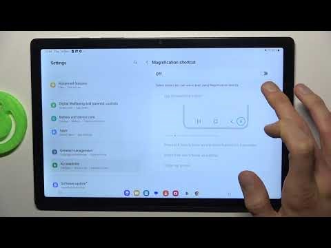 Comment activer et désactiver le grossissement sur SAMSUNG Galaxy Tab A8 10.5 (2021)