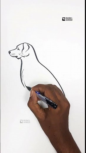 Easy Dog Drawing Tutorial for Beginners #DogDrawing #CutePuppyArt #DrawingTutorial