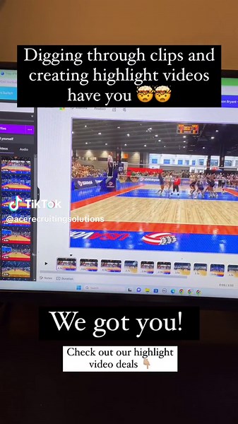 Our recruiting solutions business is here to help you save time with your recruiting journey. We offer highlight video creation! Clips must be provided to us digitally. Learn more at the 🔗 on our IG page. Make sure to Like & Follow for more on volleyball recruiting! ❤️🏐 #recruitingtips #recruitingsolutions #collegevolleyball #volleyballrecruits #volleyball #sportshighlights #volleyballhighlights