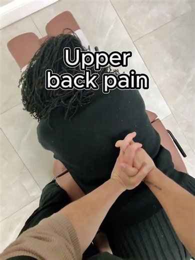 Upper back adjustments can help with upper back pain and can help improve mobility.