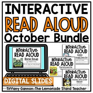 October BUNDLE Second Grade Read Aloud GOOGLE SLIDES TM | Digital Lessons