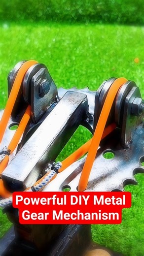 Powerful DIY Metal Gear Mechanism | Gear System Satisfying Video #shorts