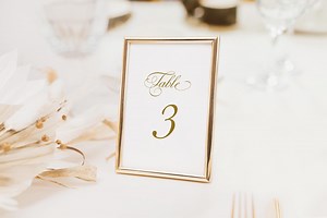 Gold Table Number Template, Printable Event Number Cards, DIY Reception Decor, Elegant Number Design, Instant Download 001 - Etsy