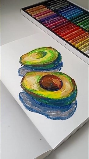 how to draw an avocado tutorial for beginners