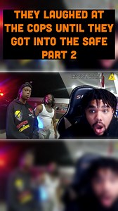 Couple laughs at cops until they get into the safe 😳 part 2 #cops #reaction #kalebreacts | Kaleb Reacts