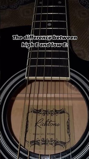 High E vs. Low E String Explained in 30 Seconds! 🎸🧠