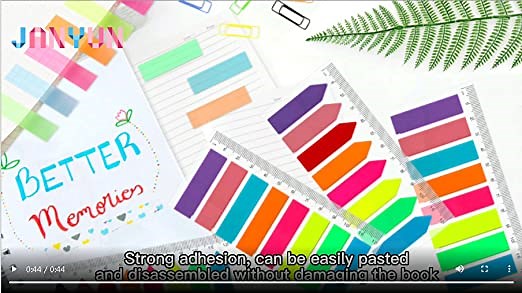 Sticky Notes Flags Index Tabs Colourful Neon