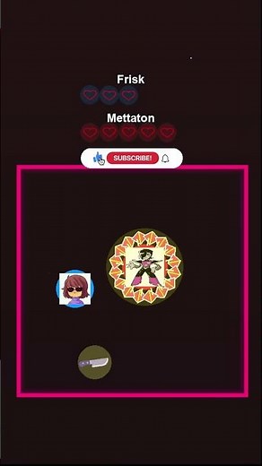 Frisk vs Mettaton - who will win? #undertale #deltarune #satisfying #kvux