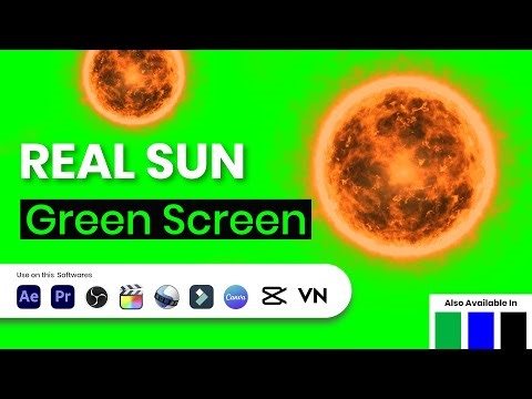 Real Sun Green Screen | Free Sun Overlay for VFX & Editing