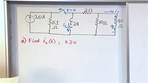 工程电路分析第五卷 Lesson 4- LR Natural Response Circuit Problems - Part 1