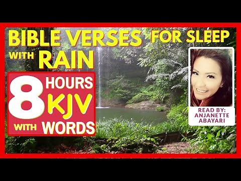 Bible Verses for Sleep KJV | Bible Verses with Rain for Sleep | Bible Scriptures KJV |