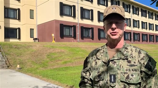 The highest-ranking officer in the United States Navy, chief of naval operations Admiral Daryl Caudle, spent time walking the halls and visiting living quarters at several barracks at Naval Base Guam. He likewise entertained feedback from sailors at the installation, directly assessing quality-of-life amenities and ensuring they've got the resources to do their job. | KUAM News