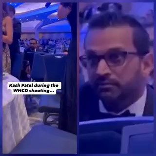 Kash Patel was seen sitting at the table very calmly during the shooting at the White House Correspondents’ Dinner.