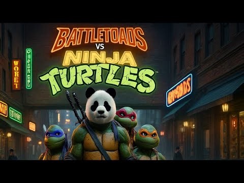 Battletoads vs Ninja Turtles but Panda Joins the Fight 🐼😂 Multiverse Chaos