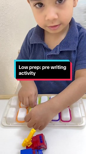 Engaging Pre-Writing Activity for Kids Using Ice Cube Trays