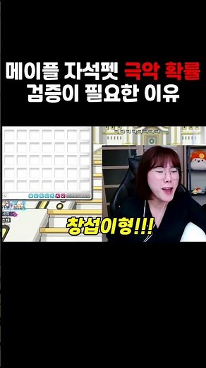 메이플 자석펫 확률 검증이 필요한 이유 #메이플 #메이플스토리 #자석펫