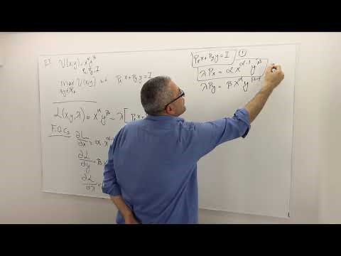 (M3E4) [Microeconomics] Numerical Examples for Utility Maximization: Cobb-Douglass Utility