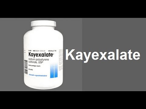 Kayexalate, mode d'action